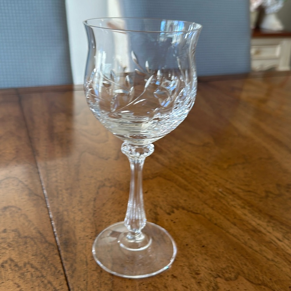 Mikasa Versailles crystal water goblet vintage 1980s in excellent condition